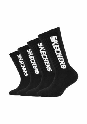 Skechers Kinder Tennis-Socken Cushioned 4er Pack black online kaufen bei